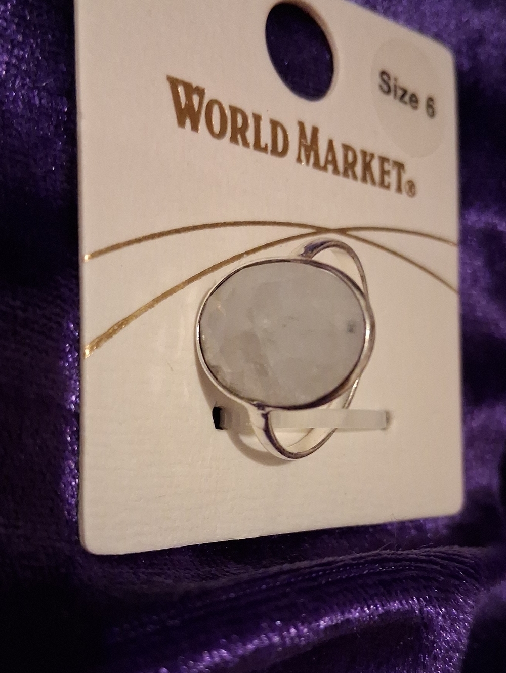 White Glass Ring